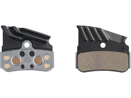 SHIMANO brzdové doštičky N04C-MF kov+chladič MTB 4-pístové 1 pár