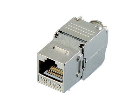 datacom keystone rj45 stp cat6a samorezny silver ien535263