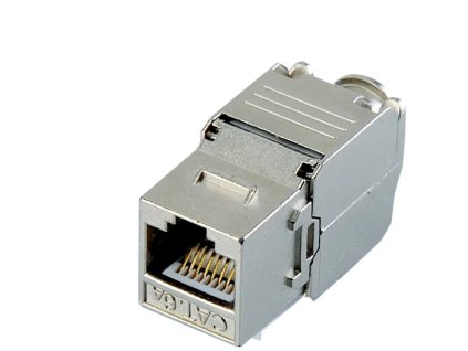 DATACOM Keystone RJ45 STP CAT6A samorezný SILVER