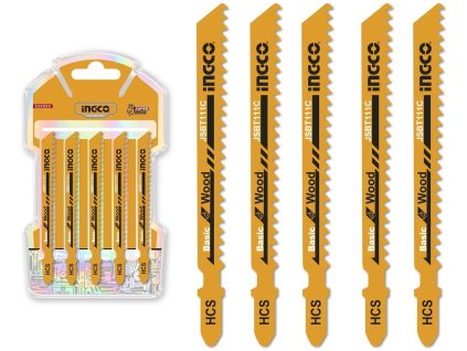 Ingco JSBT111C Pílový list na drevo pre pílu 74 mm, sada 5 ks