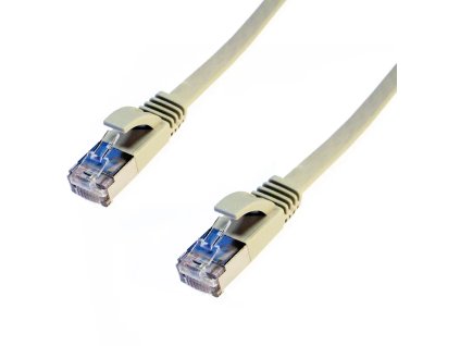 DATACOM Patch kábel FTP CAT6 1m sivý FLAT plochý