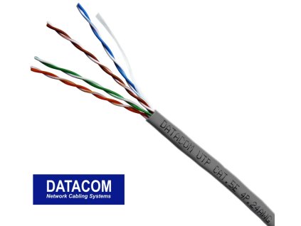 DATACOM UTP kábel CAT5E LSOH 305m krabica sivá