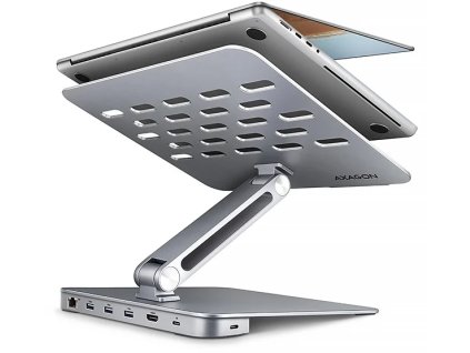 AXAGON HMC-STND, stojan pre 10"-16" notebooky, rozbočovač USB 5Gbps, 3x USB-A, HDMI 4k/60Hz, RJ-45, PD 100W