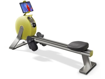 Veslovací trenažér BR3000K bezdrôtový s vlastným napájaním a bluetooth žltý