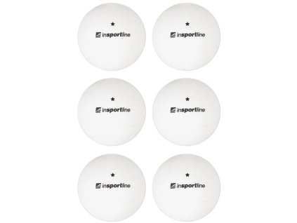 Pingpongové loptičky inSPORTline Elisenda S1 6ks - biele