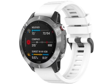 Silikónový remienok FIXED pre Garmin QuickFit 26 mm, biely