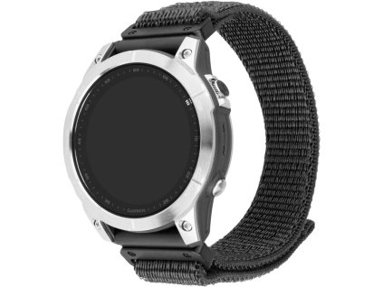 Nylonový športový remienok FIXED pre Garmin QuickFit 26 mm, tmavosivý