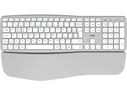 YKB 2100 CSGY WL klávesnica SWIFT YENKEE, sivá