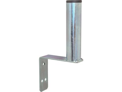 Držiak antény na stenu "L", dĺžka 10 cm, výška 12 cm, priemer 32 mm, maloobchodné balenie