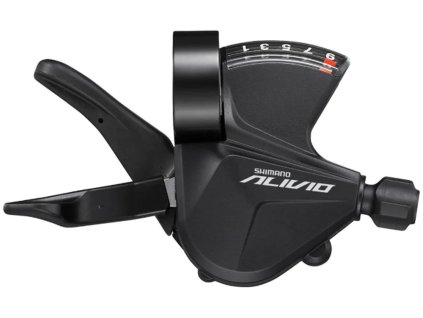 Prehadzovačka SHIMANO ALIVIO SL-M3100 pravá 9-rýchlostná svorka s indikátorom
