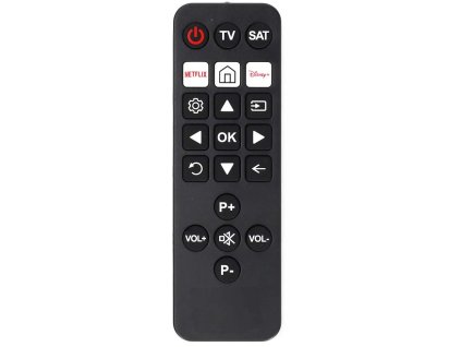 Predprogramované univerzálne diaľkové ovládanie NEDIS pre seniorov