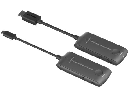PremiumCord USB-C na HDMI 4K@60Hz Bezdrôtový extender na 20 m