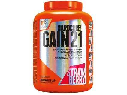 Extrifit Hardcore Gain 21 3000 g - jahoda
