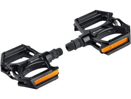 FORCE BMX Al pedále, nevymeniteľné kolíky, čierne