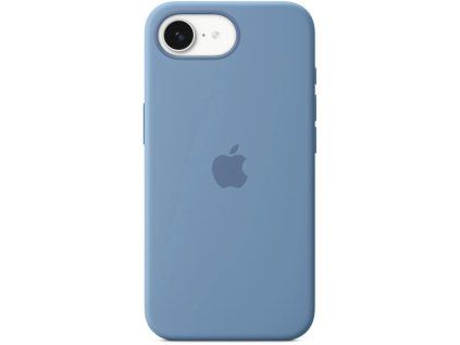 apple iphone 16e silicone case winter blue ien541795