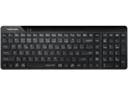 A4tech FStyler FBK23 AS, bezdrôtová klávesnica s duálnym režimom Bluetooth + 2,4 G, CZ, čierna