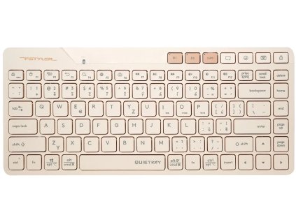 A4tech FStyler FBK26C AS, bezdrôtová klávesnica s duálnym režimom Bluetooth + 2,4 G, CZ, caffe latte