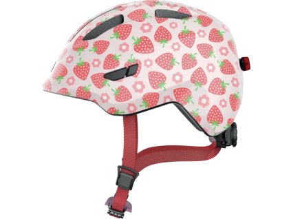 Abus Smiley 3.0 LED rose strawberry veľkosť M (50-55) / detská prilba