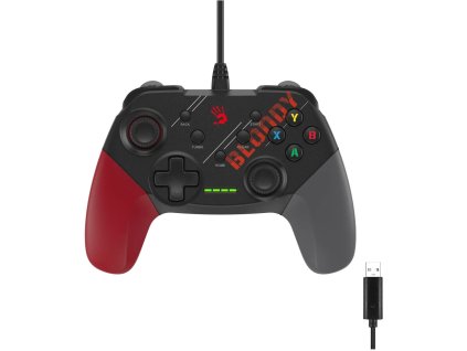 A4tech Bloody GP30, gamepad, USB, čierny a červený