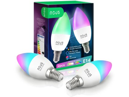 NOUS P4 WiFi Tuya RGB E14 (2ks)