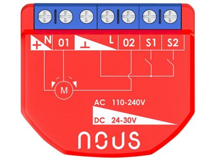 Ovládač žalúzií a roliet Nous B4Z Smart Zigbee
