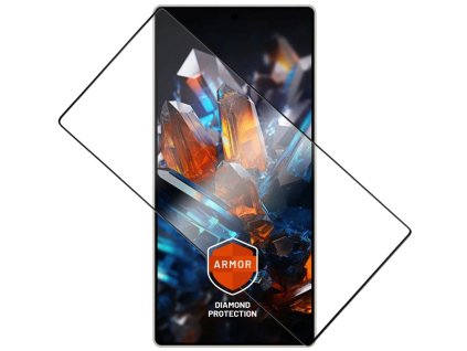 Ultra odolné tvrdené sklo FIXED Armor s aplikátorom proti prachu a vrstvou AR pre Samsung Galaxy S25 Ultra, čierne