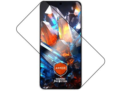 Ultra odolné tvrdené sklo FIXED Armor s aplikátorom proti prachu a vrstvou AR pre Samsung Galaxy S24+/S25+, čierne