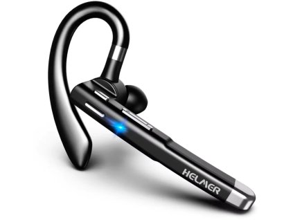 HELMER Hands free set HF 520/ Bluetooth 5.1/ USB-C/ dosah 10 m/ výdrž batérie 10 h/ nabíjanie 1,5 h/ čierna