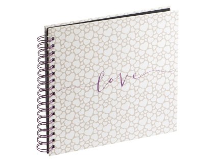 Hama klasický špirálový album ROMANCE 28x24 cm, 40 strán, čierne strany