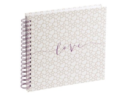Hama klasický špirálový album ROMANCE 28x24 cm, 40 strán, biele strany