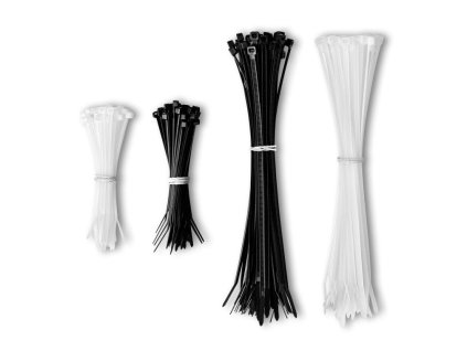 CONNECT IT ZipTie Káblové pásky čierna/biela