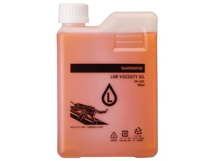 SHIMANO minerálny olej MTB SM-LVOIL 1000 ml nízka viskozita pre kotúčové brzdy SHIMANO