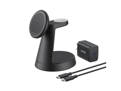 Anker MagGo B25M4 15W bezdrôtová nabíjačka čierna