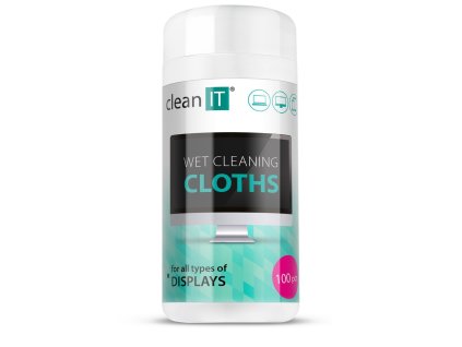CLEAN IT utierky na mokré čistenie obrazoviek 100 ks