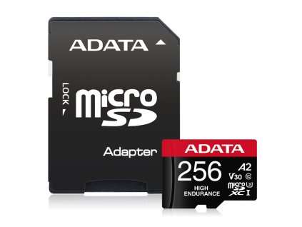 ADATA 256GB MicroSDXC UHS-I U3 V30S HIGH + adaptér
