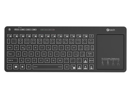C-TECH WLTK-03, duálny, dotykový panel