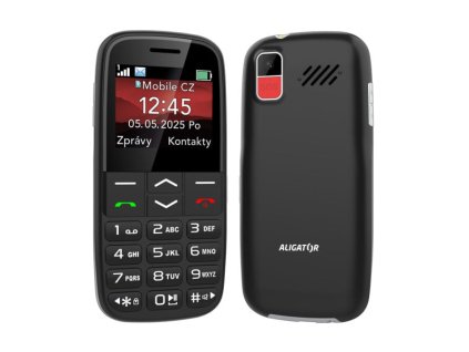 ALIGATOR A770 Senior čierny + stolová nabíjačka