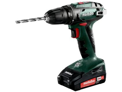 Akumulátorový vŕtací skrutkovač Metabo BS 18, 18V 2x2Ah Li-Power, nabíjačka SC30, metaBOX 145