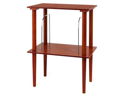 Victrola VA-30-MAH-INT drevený stojan na platne hnedý