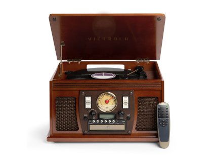 Victrola VTA-600B-MAH-INT Navigator 8v1 gramofón hnedý