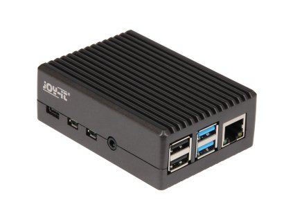 Puzdro JOY-IT Alu-08 pre Raspberry Pi 4, čierne