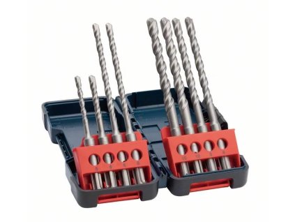 Bosch 8-dielna súprava vrtákov SDS plus-3, Tough Box 5-10 mm (2.607.019.903)