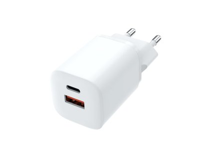 Rýchla nabíjačka Solight USB-C + USB-A GaN 33W PD