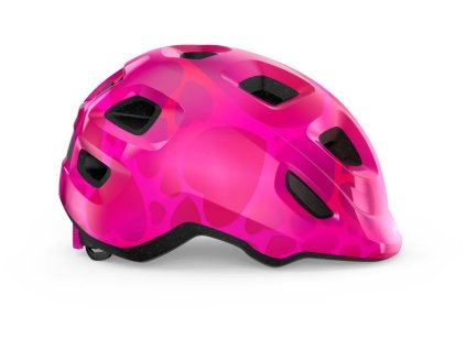 Detská cyklistická prilba MET HOORAY pink heart -52/55