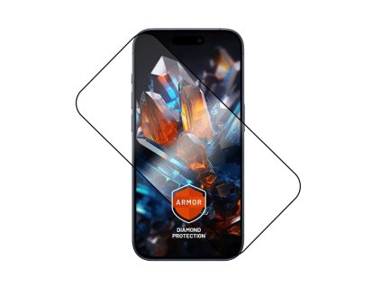 Ultraodolné tvrdené sklo FIXED Armor s aplikátorom proti prachu a vrstvou AR pre Apple iPhone 17, čierne