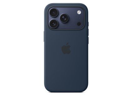 apple iphone 17 pro silicone case with magsafe midnight ien563246