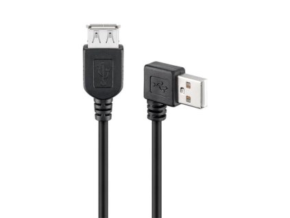 GOOBAY USB/USB kábel 0,15 m, pravé ohnutie