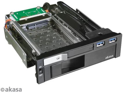 AKASA Lokstor M51 pre 2,5" / 3,5" SATA HDD disky, 2xUSB 3.0 AK-IEN-01