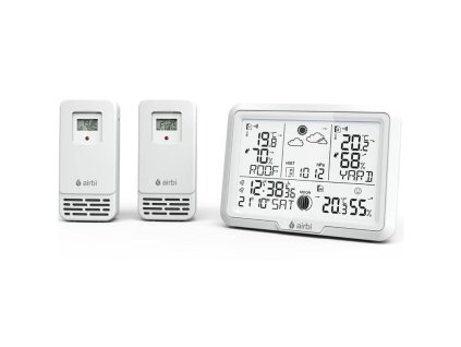 Airbi DUO - meteostanica s 2 bezdrôtovými snímačmi