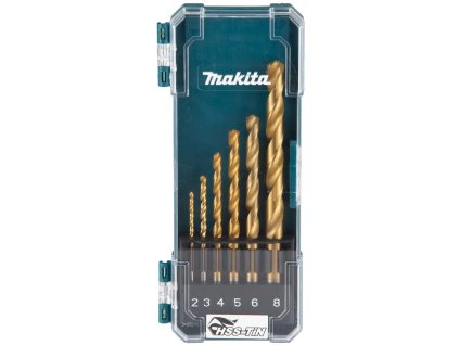 Makita D-72833 sada vrtákov do kovu HSS-TiN 2-8mm (po 1 ks), 6ks